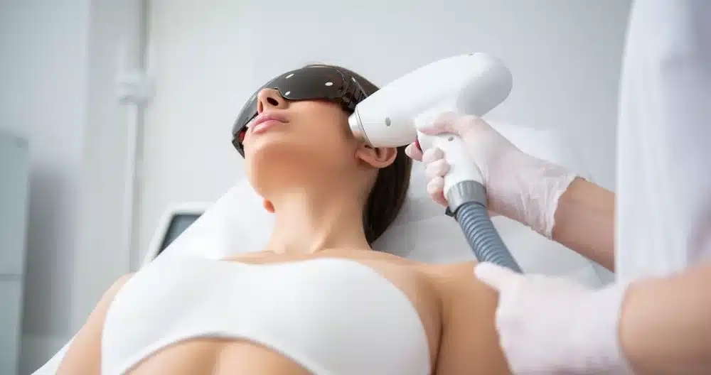 Ear laser hair removal